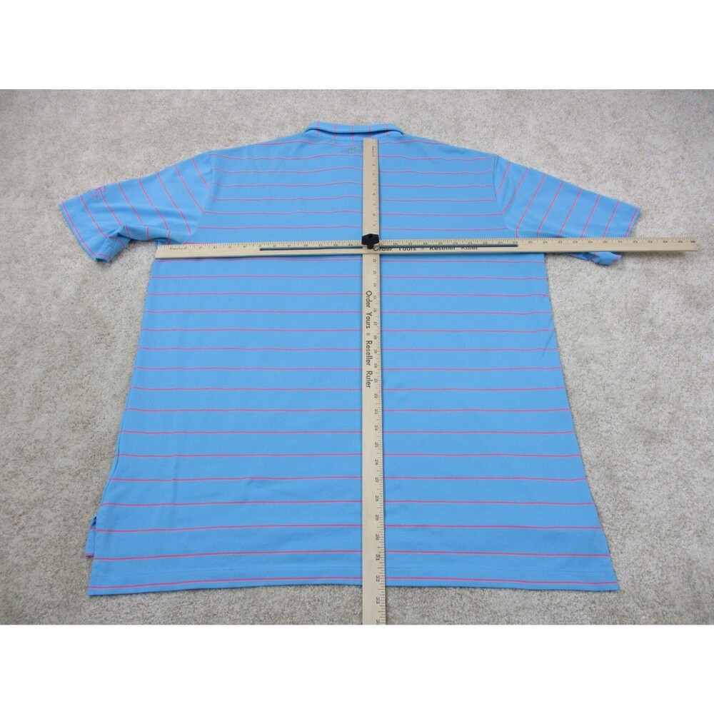 Peter Millar Polo Shirt Mens XL Blue Boulder Country Club Golf Summer Comfort - Picture 7 of 11